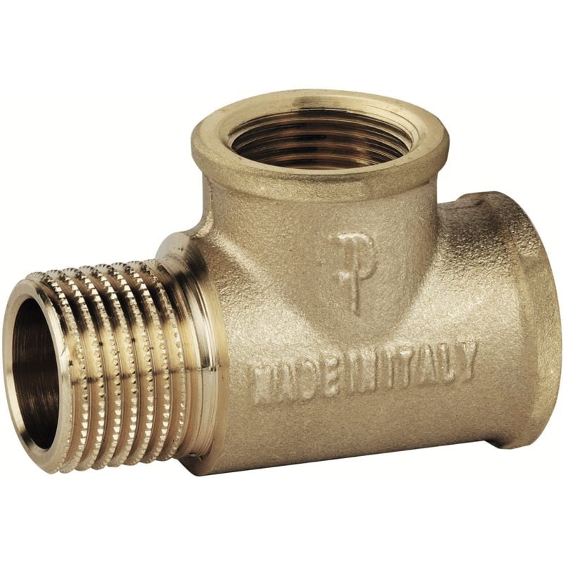 foto del prodotto fp pattaroni raccordo in ottone a tee maschio femmina femmina f143 1 mx1 fx1 f