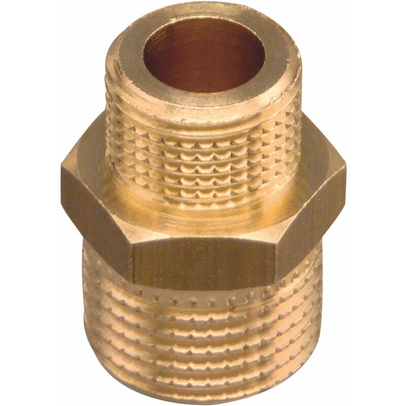 foto del prodotto fp pattaroni raccordo nipples filettato doppio ridotto f002 cromo 1 2 x 3 8 
