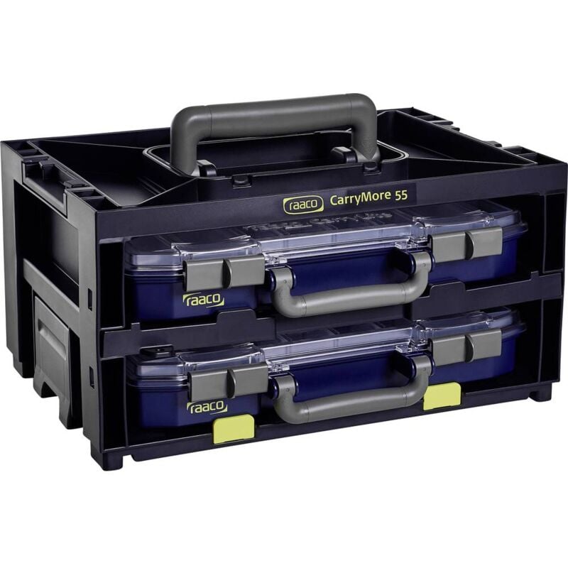 foto del prodotto fp raaco carrymore 55x2 valigetta per minuteria l x a x p 386 x 195 x 278 mm contenuto 1 pz.