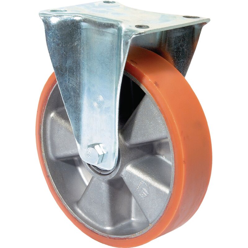 foto del prodotto fp ruota fissa 200mm 300kg cast pur 135x110mm alu.bs rollen