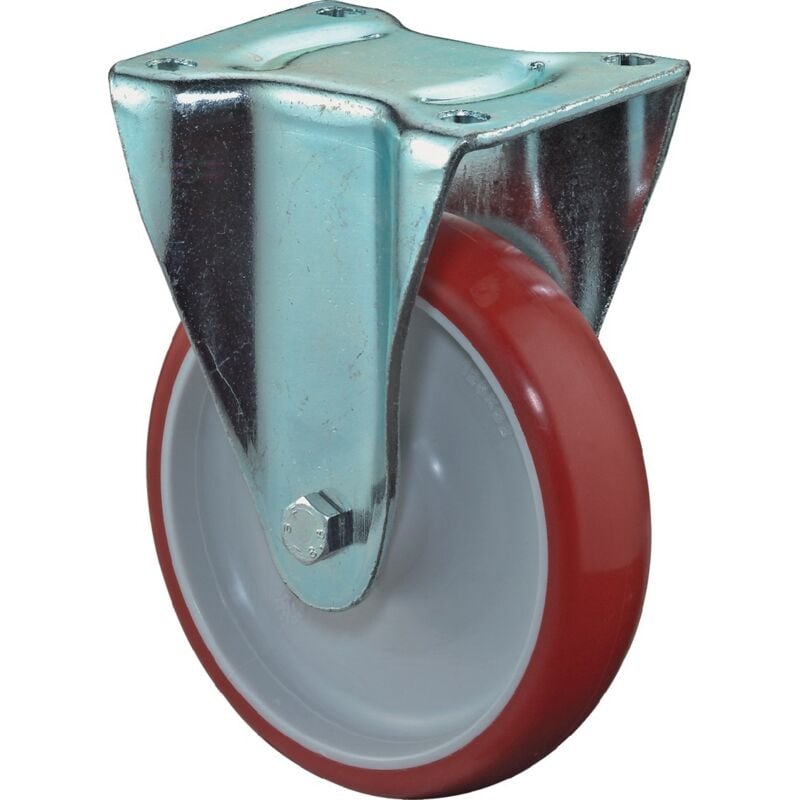 foto del prodotto fp ruota fissa d.150mm trgf.200kg pu colata piastra l135xb110mm bs rollen