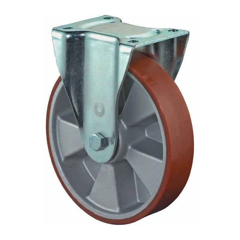 foto del prodotto fp ruota fissa per impieghi gravosi d.125mm trgf.450kg cast pu 135mm 110mm bs rollen