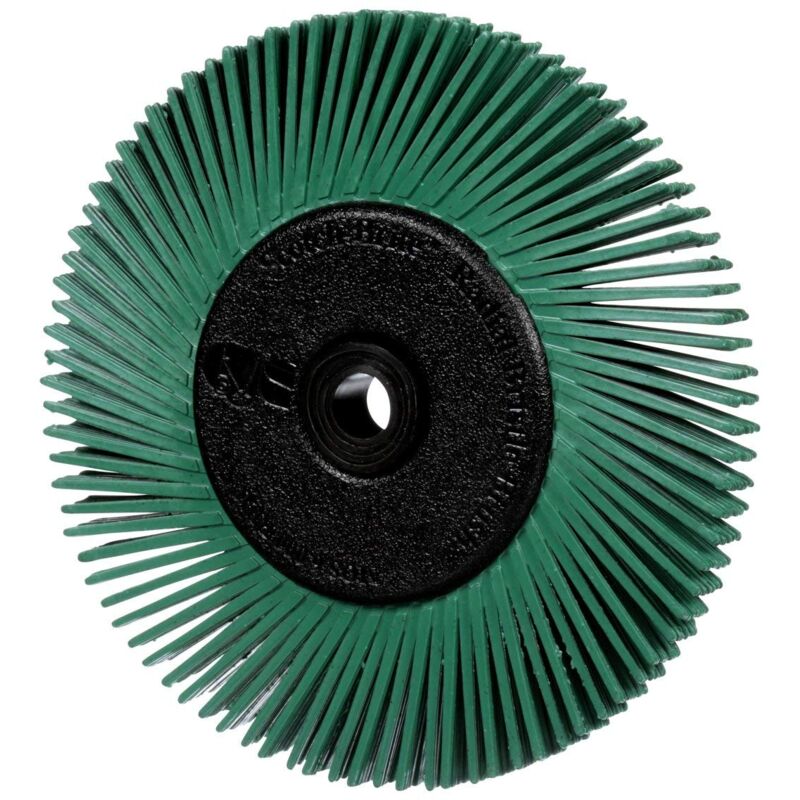foto del prodotto fp scotch brite spazzola a setole radiali con adattatore, 15,5 cm x 2,5 cm, grado 50