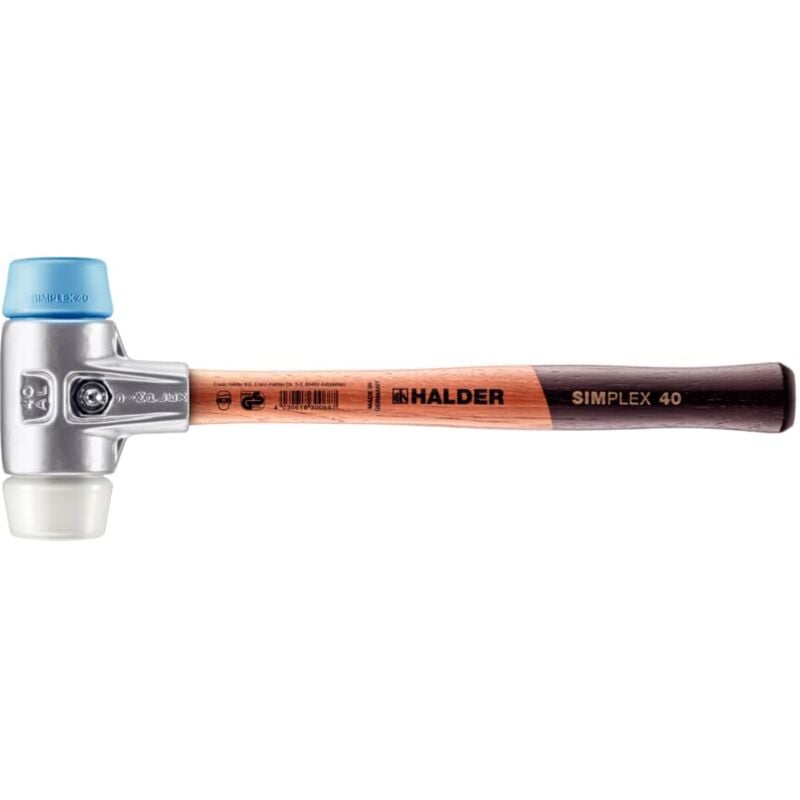 foto del prodotto fp simplex 3117.040 martello con manico in legno di alta qualit , diametro 40 mm