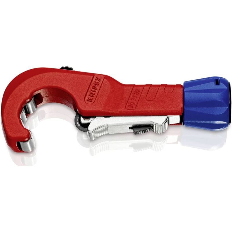 foto del prodotto fp tagliatubi a cricchetto tubex per rame, ottone e inox 6 35 mm knipex 903102bk