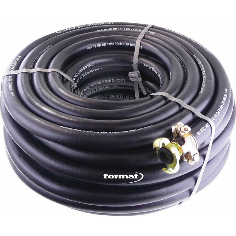 foto del prodotto fp tubo d aria compresso in gomma con raccordo 3 4. 40m