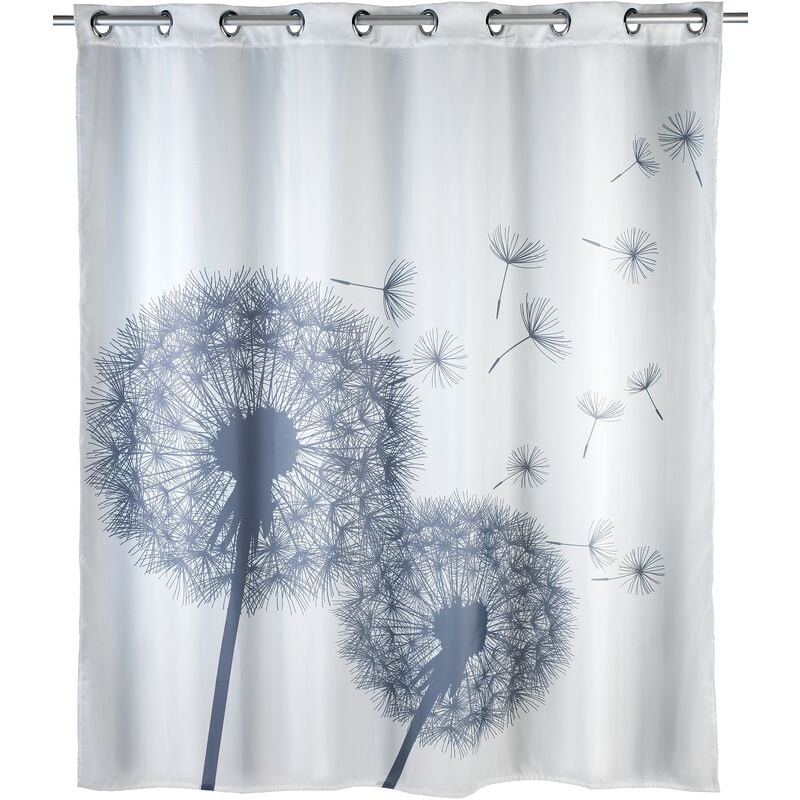 foto del prodotto fp wenko tenda da doccia anti muffa astera comfort flex, tenda da doccia originale, lavabile in lavatrice e impermeabile, con 10 anelli integrati,