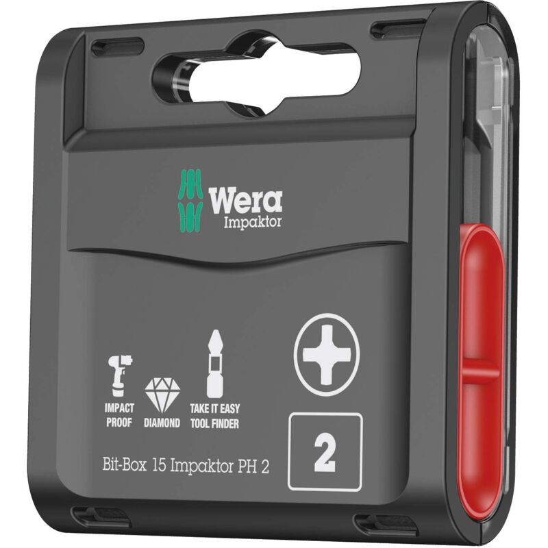 foto del prodotto fp wera, bit box 15 impaktor ph 2, 15 pezzi