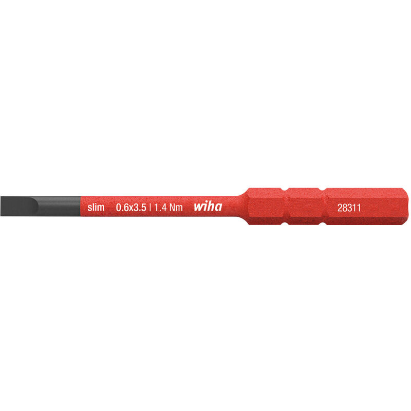 foto del prodotto fp wiha inserto slimbit electric a taglio 3.5 mm x 75 mm 41159 