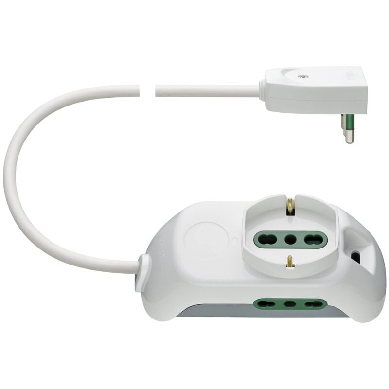 foto del prodotto fp00510.c.b presa multipla universale con 2 biprese, 1 presa universale - vimar