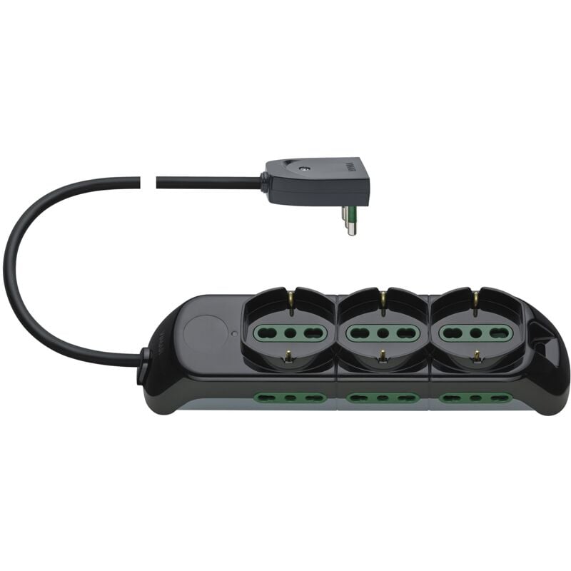 foto del prodotto fp00530.c presa multipla con 3 prese universali, 6 biprese sicury - vimar