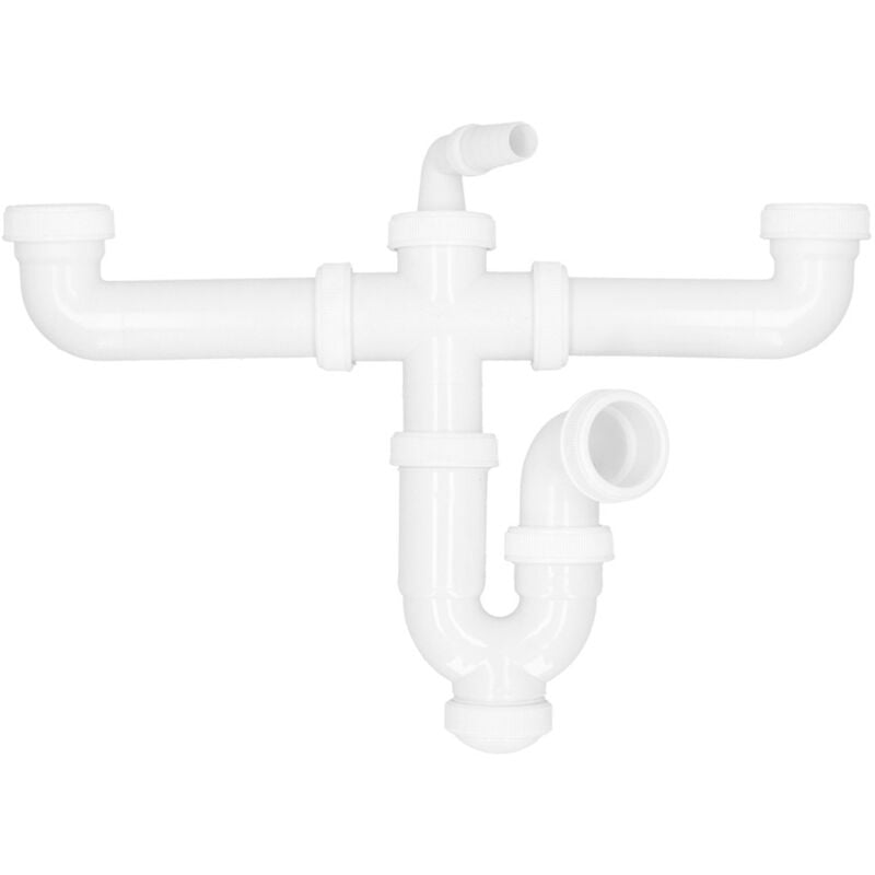 foto del prodotto fplus - abrisa 00000000 sifone a doppia evacuazione 1 1 2' 40mm, white