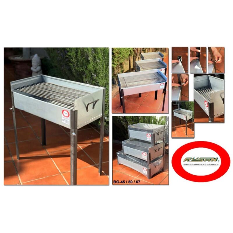 foto del prodotto fplus - barbecue in ferro zincato 33x50x24 bg-50