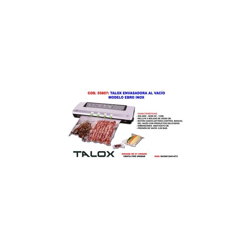 foto del prodotto fplus macchina sottovuoto talox 110w con 5 sacchetti 20x28cm