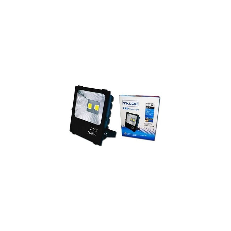 foto del prodotto fplus proiettore faretto led talox 100w 6500k 120 5000 lumen ip66 10.000 ore
