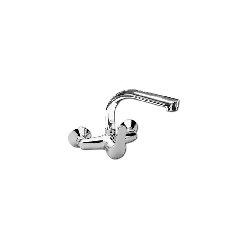 foto del prodotto fplus rubinetto monocomando lavabo a parete pluvia capri bocca alta 24002cr