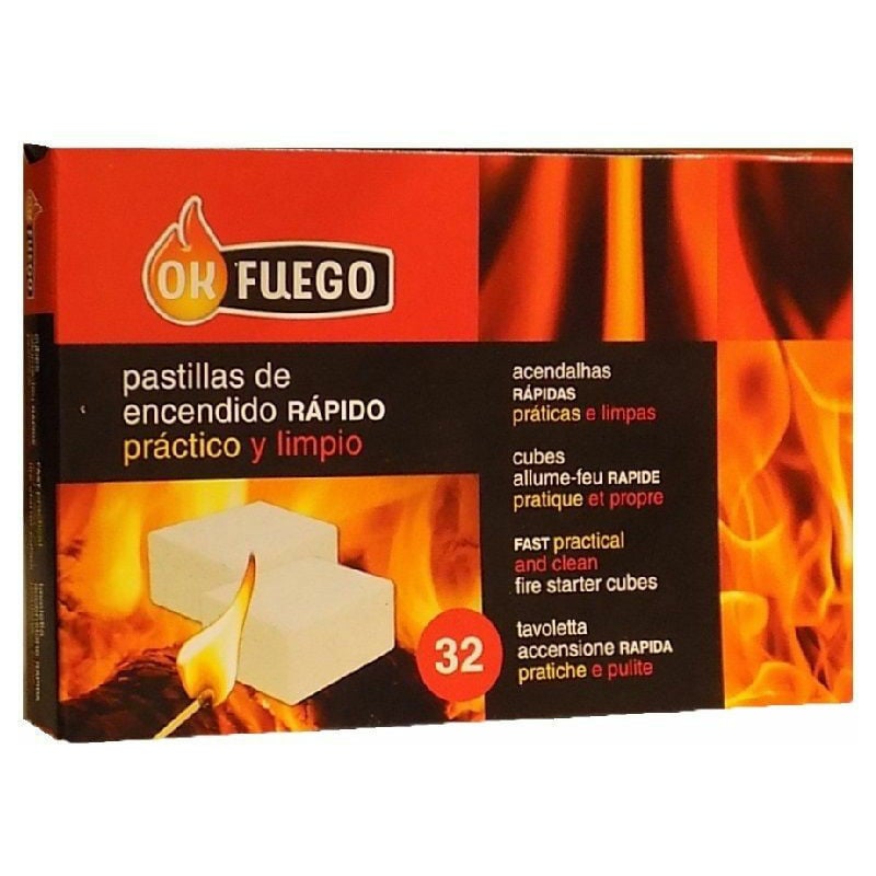 foto del prodotto fplus scatola di 32 pillole di alimentazione ok fuoco per camini, stufe, barbecue ,,,
