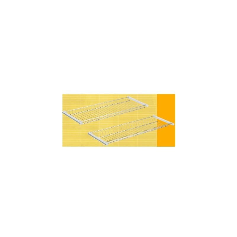 foto del prodotto fplus set scolapiatti e scolabicchieri in acciaio inox con mobiletto 85 cm 92185