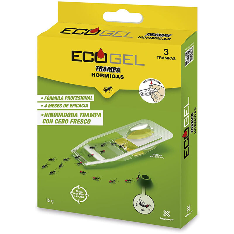 foto del prodotto fplus trappola per formiche ecogel trappola insetticida massima attrazione elimina l intera colonia efficace in ambienti interni ed esterni 3