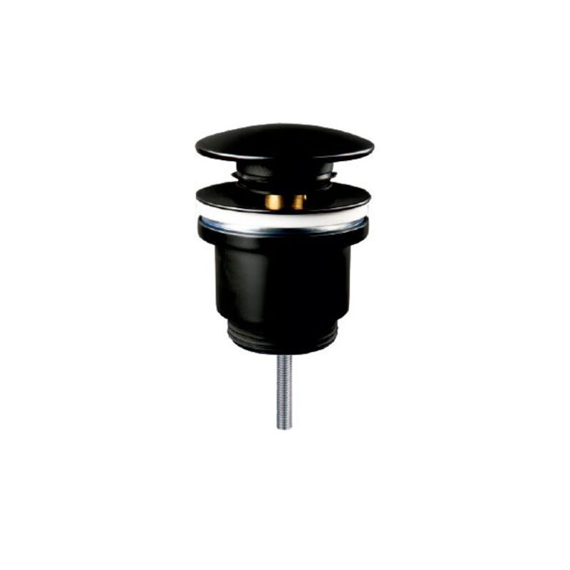foto del prodotto fplus valvola click clack in ottone con finitura nera opaca taponar019 n