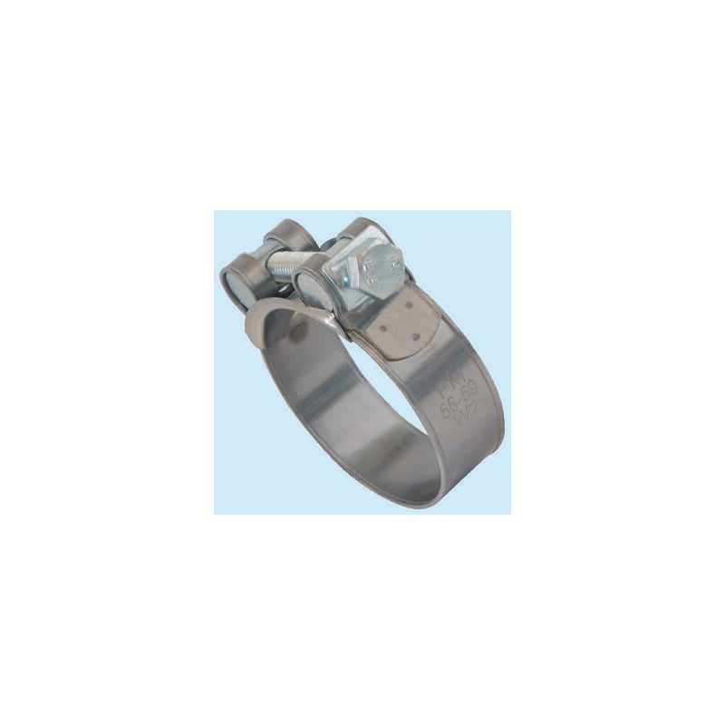 foto del prodotto fr 15 pz fascette fascetta stringitubo a bullone per tubi 52 55mm bullone m8