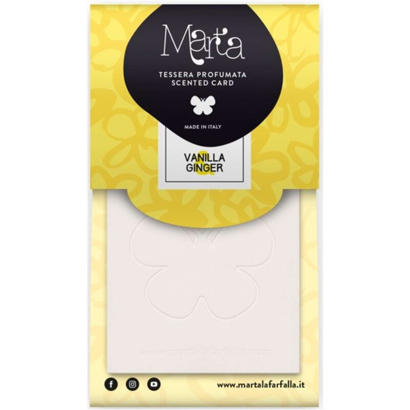 foto del prodotto fra ber profumatore appendibile marta card vaniglia zenzero 20 pz