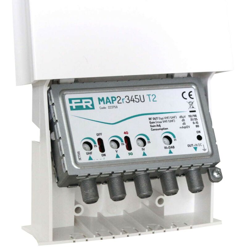 foto del prodotto fracarro amplificatore map2r345u t2 3 dab 4,5 u21 25db 223759