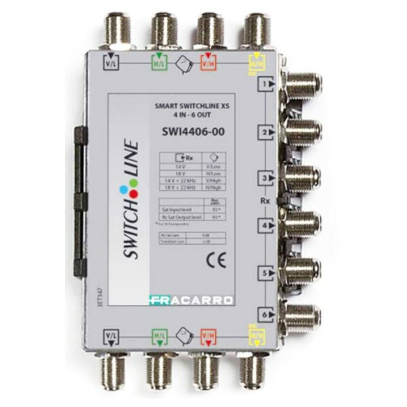 foto del prodotto fracarro smart swline xs 4 ingressi e 6 uscite 0db 271084