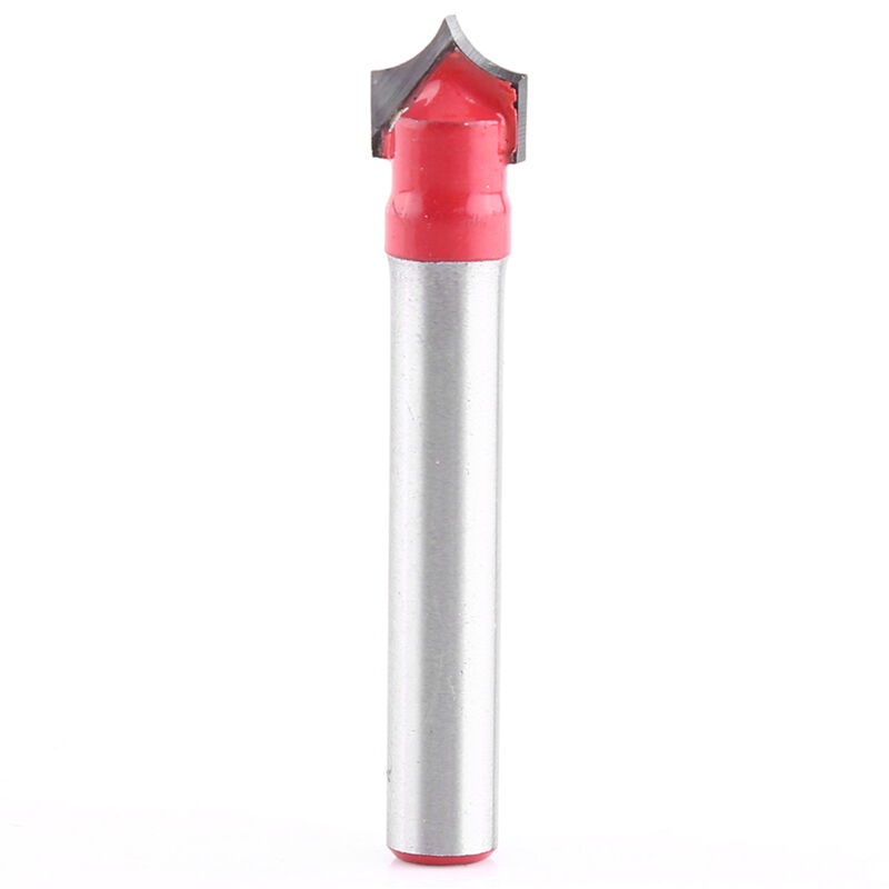 foto del prodotto fraise rainurer v bois 6mm shank 3d cnc gravure v groove aiguille astuce routeur 8mm 