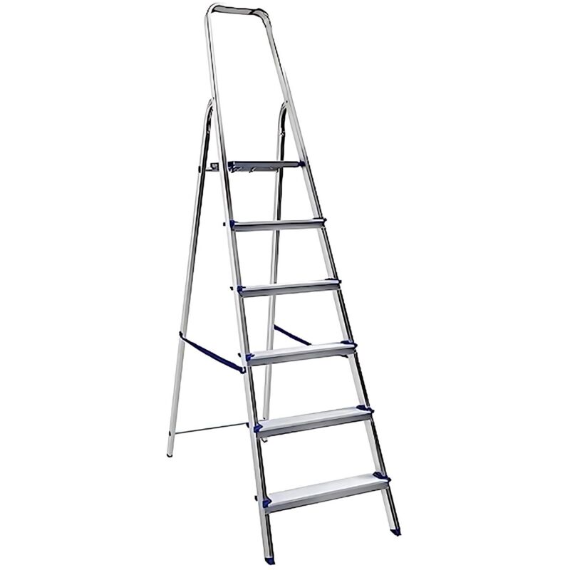 foto del prodotto framar scala alluminio 6 gradini piuma portata 100kg leggera e sicura