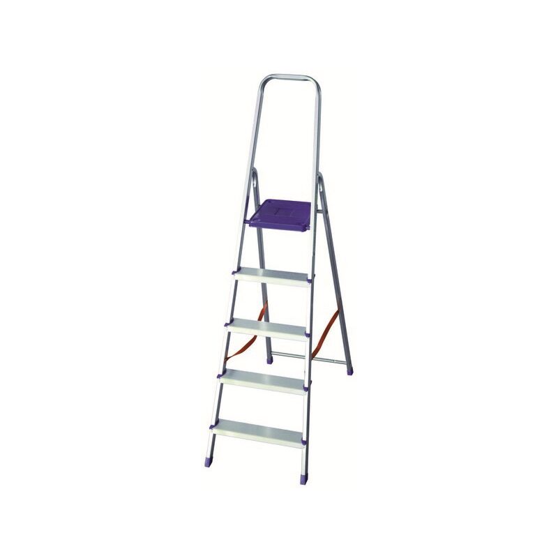 foto del prodotto framar scala scaletto in alluminio facal 8 gradini domus k100 leggera rinforzata 100kg
