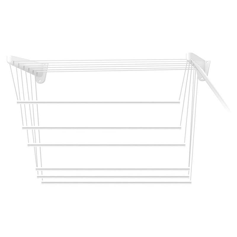 foto del prodotto framar stendibiancheria saliscendi da parete e soffitto acciaio bianco 50x120cm