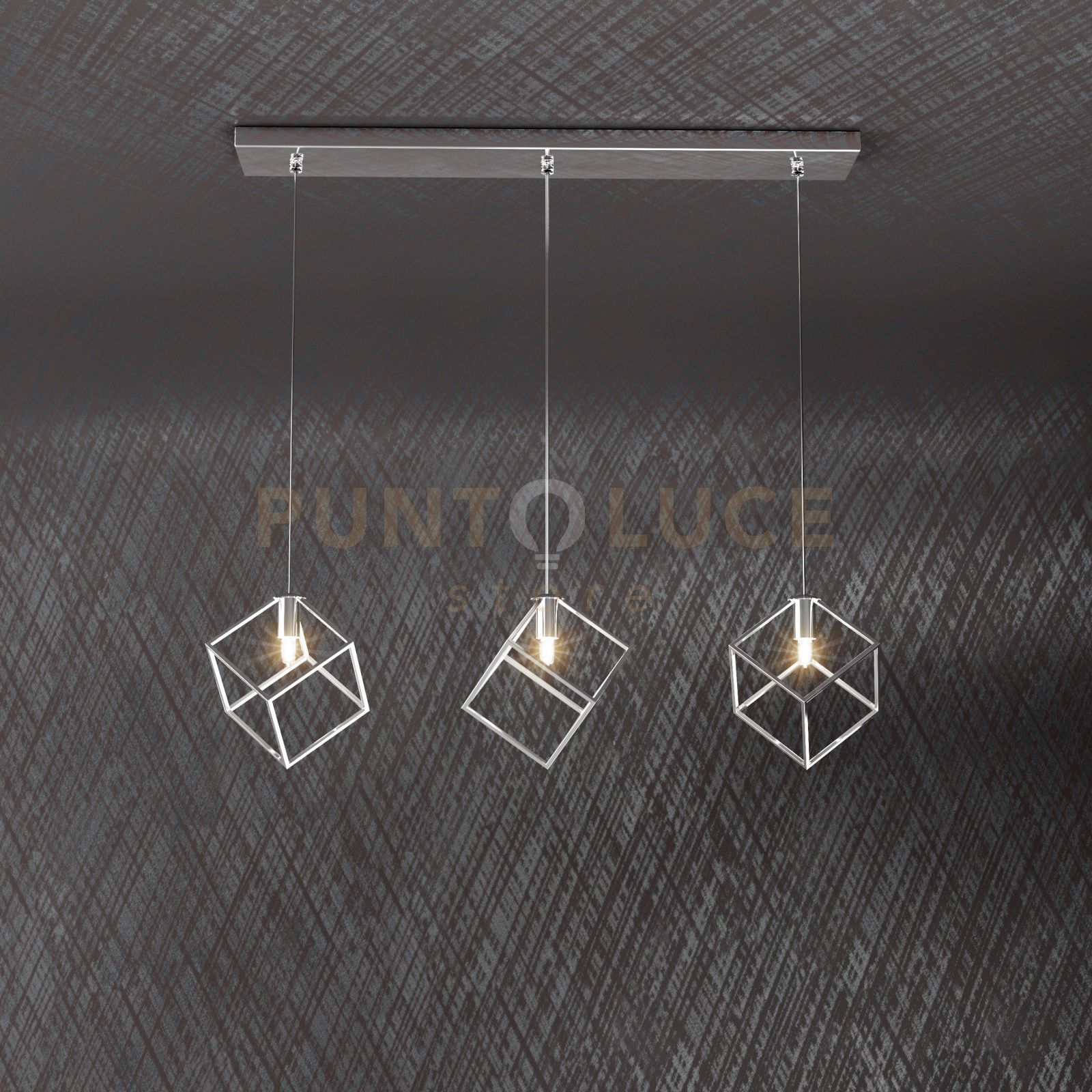 foto del prodotto frame sospensione rettangolare 3 luci 1125-s3 r