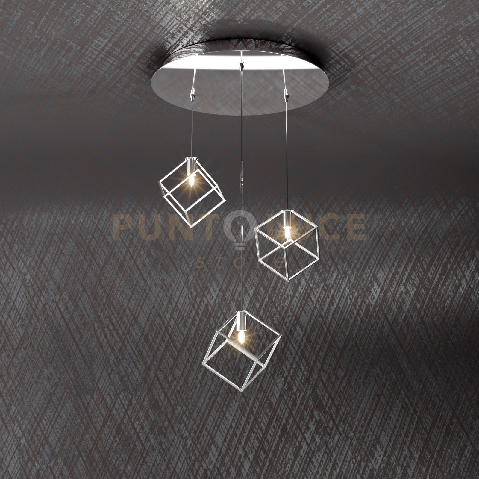 foto del prodotto frame sospensione tonda 3 luci 1125-s3