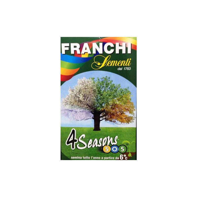 foto del prodotto franchi miscuglio semi prato giardino 4 stagioni 150 131 confezione 1 kg 01290 