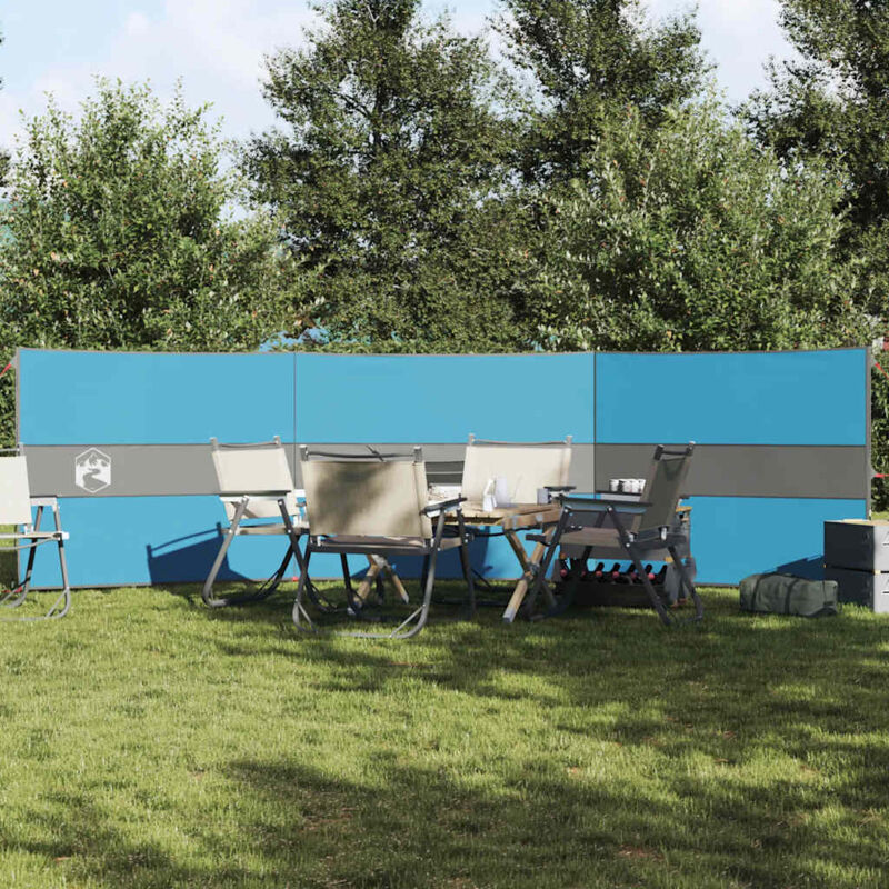 foto del prodotto frangivento da campeggio blu 490x123 cm impermeabile vidaxl