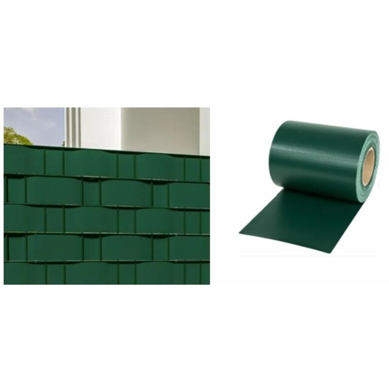 foto del prodotto frangivista balcone pvc c clip fiss.19x3500 verde biacchi g.