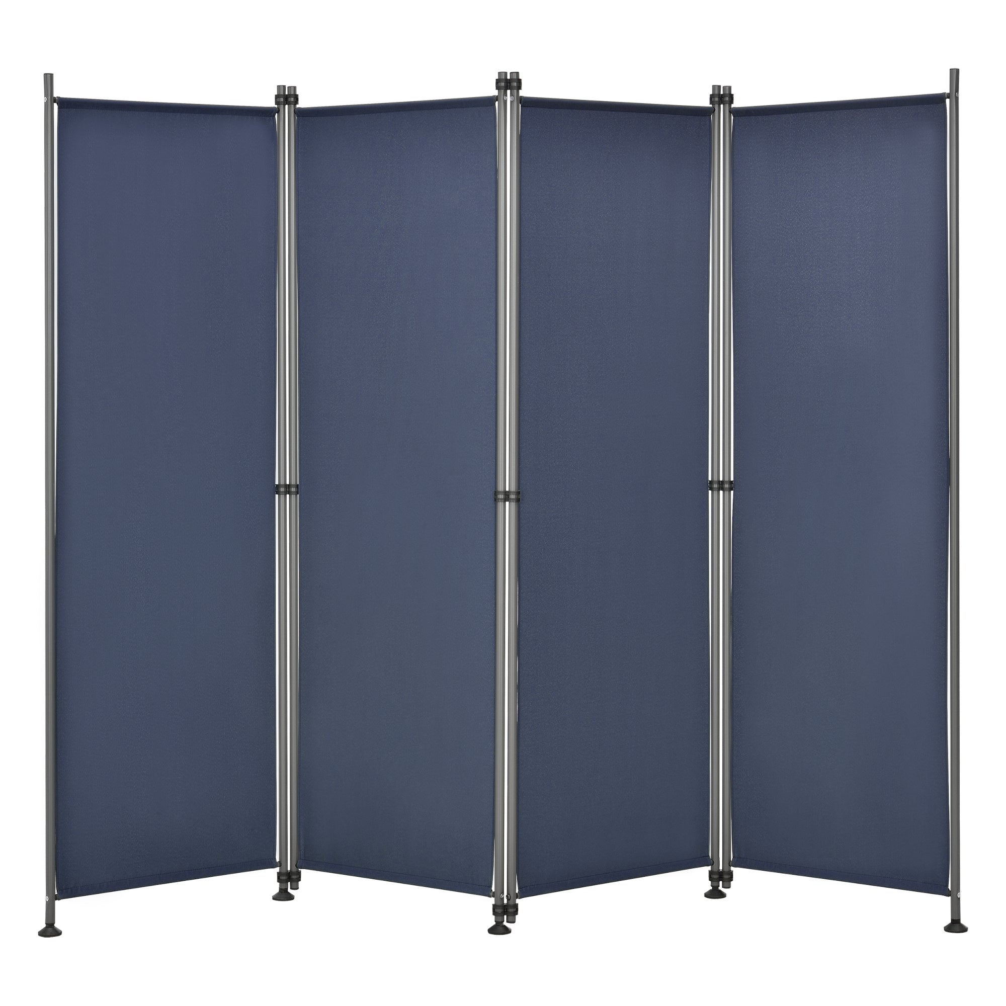 foto del prodotto frangivista con 4 pannelli in poliestere 215 x 170 cm blu scuro 03 0006551