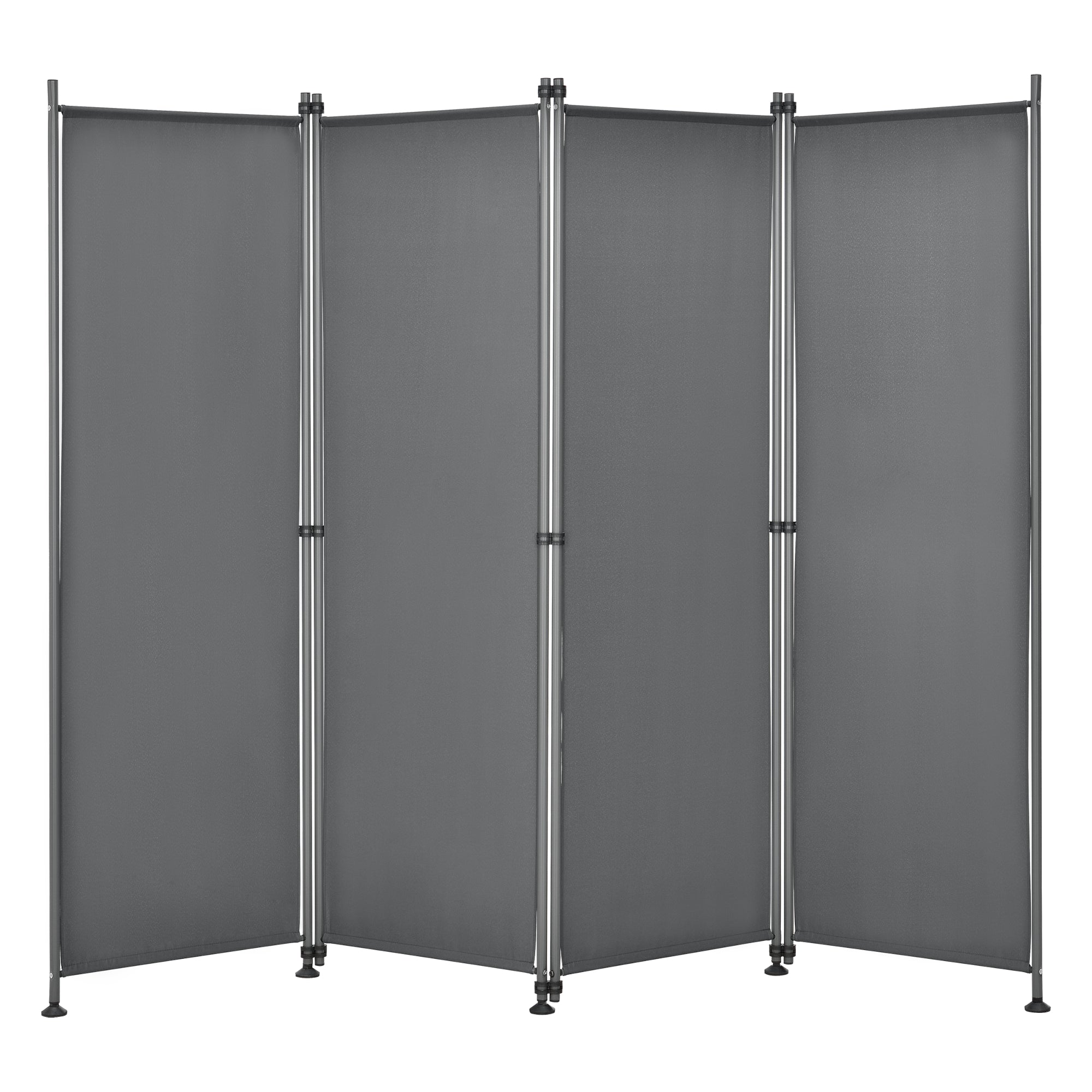 foto del prodotto frangivista con 4 pannelli in poliestere 215 x 170 cm grigio ardesia 03 0006552