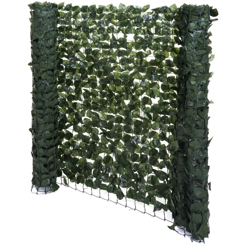 foto del prodotto frangivista per balcone frangivista siepe frangivento copertura per recinzione terrazzo 300x100cm verde scuro 040001085