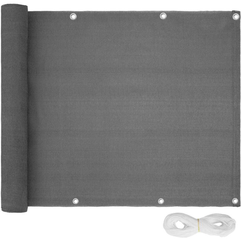 foto del prodotto frangivista per balcone grigio 75 cm 2208248