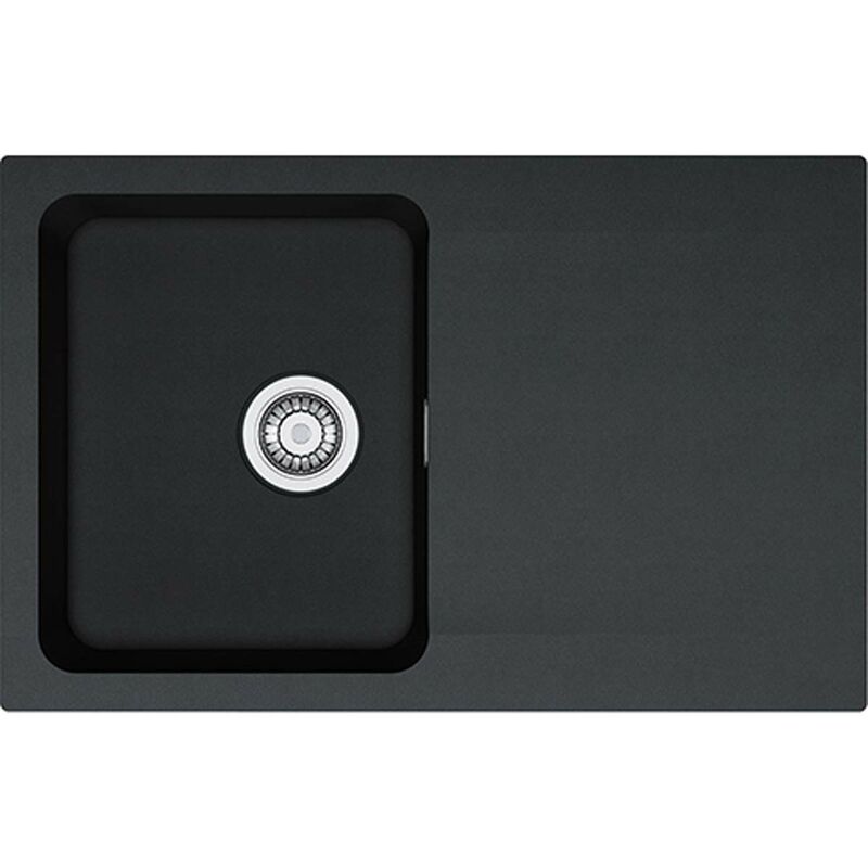 foto del prodotto franke 114.0286.447 orion oid 611 78 lavello da incasso tectonite, nero, 780 x 500 mm