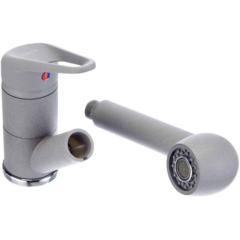 foto del prodotto franke 1150030729 miscelatore monocomando 740 per lavello cucina, colore stone grey