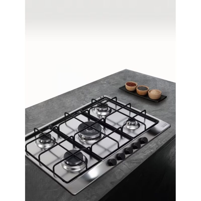 foto del prodotto franke 750 fhtl 755 4g tc al e. colore del prodotto inox satinato, posizionamento dell'apparecchio da incasso, tipo di piano cottura gas.