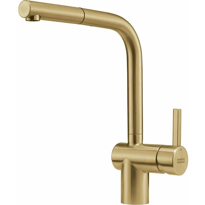 foto del prodotto franke atlas neo miscelatore da lavello fc 3791.504 con bocca di erogazione estraibile, color oro 115.0681.242