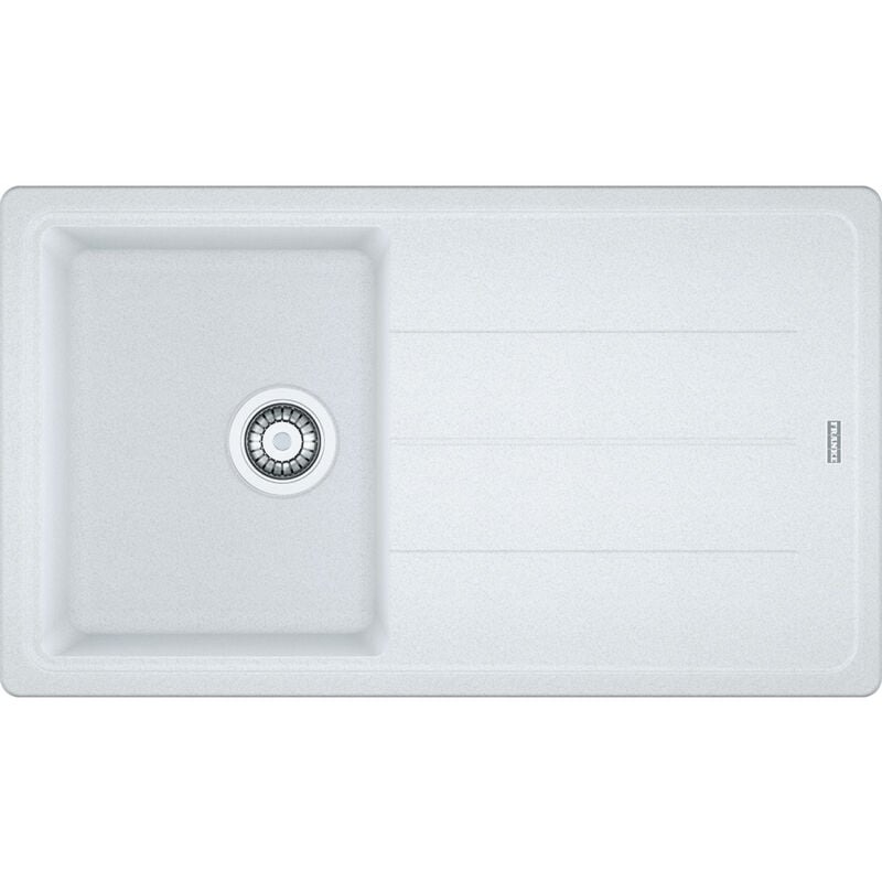 foto del prodotto franke boston bfg 611 86. tipo di lavello lavello montato su piano, forma del lavandino rettangolare, materiale del lavandino fragranito.