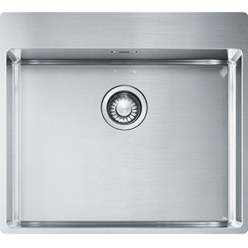 foto del prodotto franke box bxx 210 54 tl. tipo di lavello lavello montato su piano, forma del lavandino rettangolare, materiale del lavandino acciaio inox.