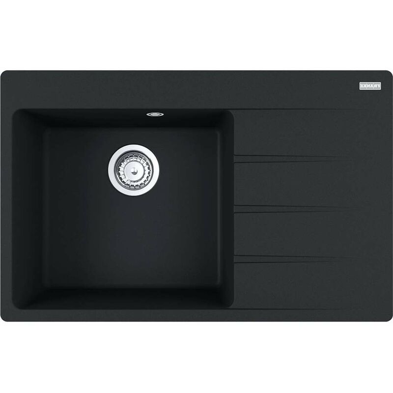 foto del prodotto franke centro lavello in fragranite cng 611 78 tl 2, 78x50 cm, nero opaco 114.0637.513