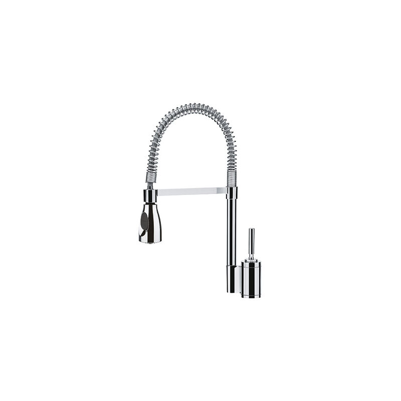 foto del prodotto franke joy cocktail professionale. colore del prodotto cromo, materiale del rubinetto acciaio inox, controllo del flusso d acqua joystick.