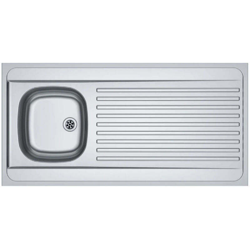 foto del prodotto franke lavello in acciaio inox, 120x60 cm, 1 vasca, 1 sgocciolatoio